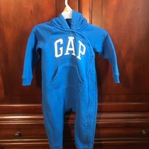 GAP Blue 1-Piece Zip Up Sweat Suit